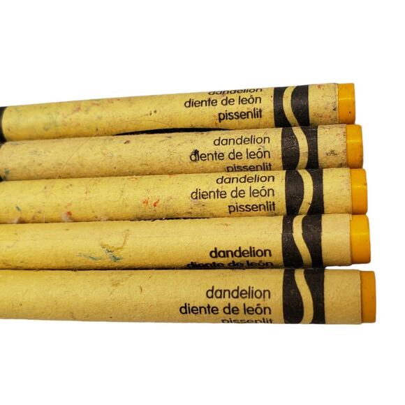 Rare Crayola Crayons Dandelion Crayola Crayon 1990s Vintage Crayons - Picture 2 of 4